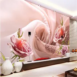Beibehang большой заказ обои фрески HD шелковые цветы 3D ТВ гостиная спальня диван задний план настенная живопись