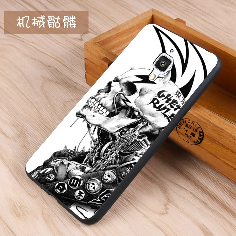 Xiaomi Mi4 Case Original Cover for Xiaomi Mi4 Case Cover Skin Wolf Fish Skull Mi4 Fundas 100% 26