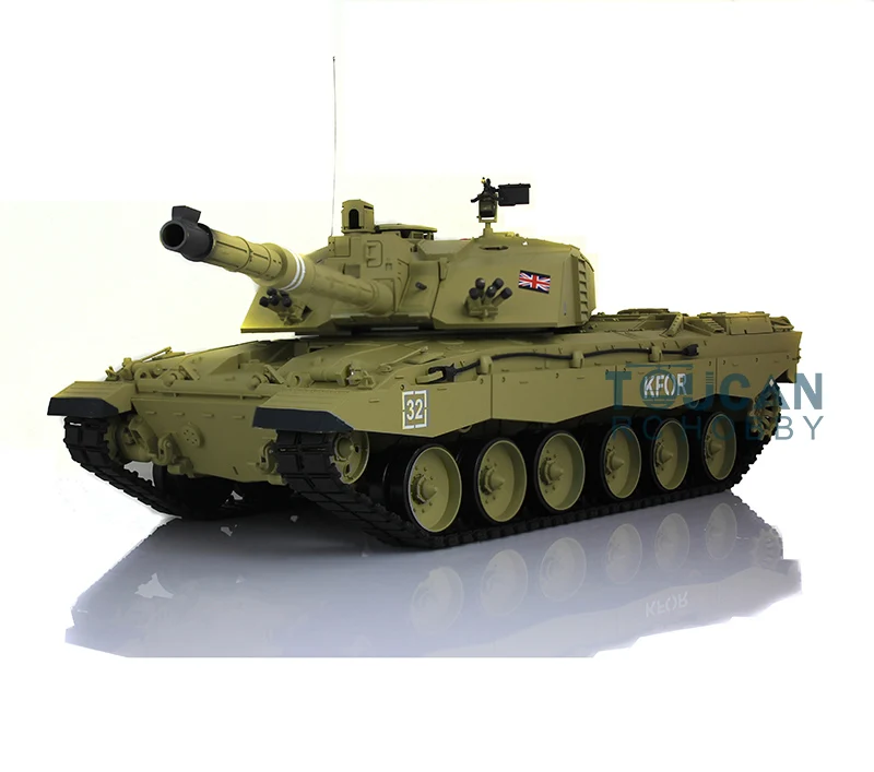 

2.4Ghz Henglong 1/16 Scale British Challenger II RTR RC Tank Model Plastic Version 3908 TH00128
