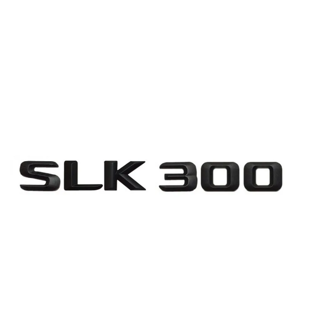 Значок на багажник автомобиля Mercedes Benz SLK300 черный матовый значок с надписью SLK 300 1