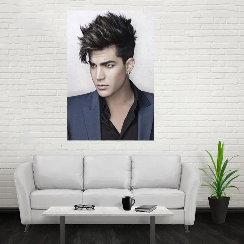 

Nice New Adam Lambert Poster Custom Canvas Poster Art Home Decoration Cloth Fabric Wall Poster Print Silk Fabric Print