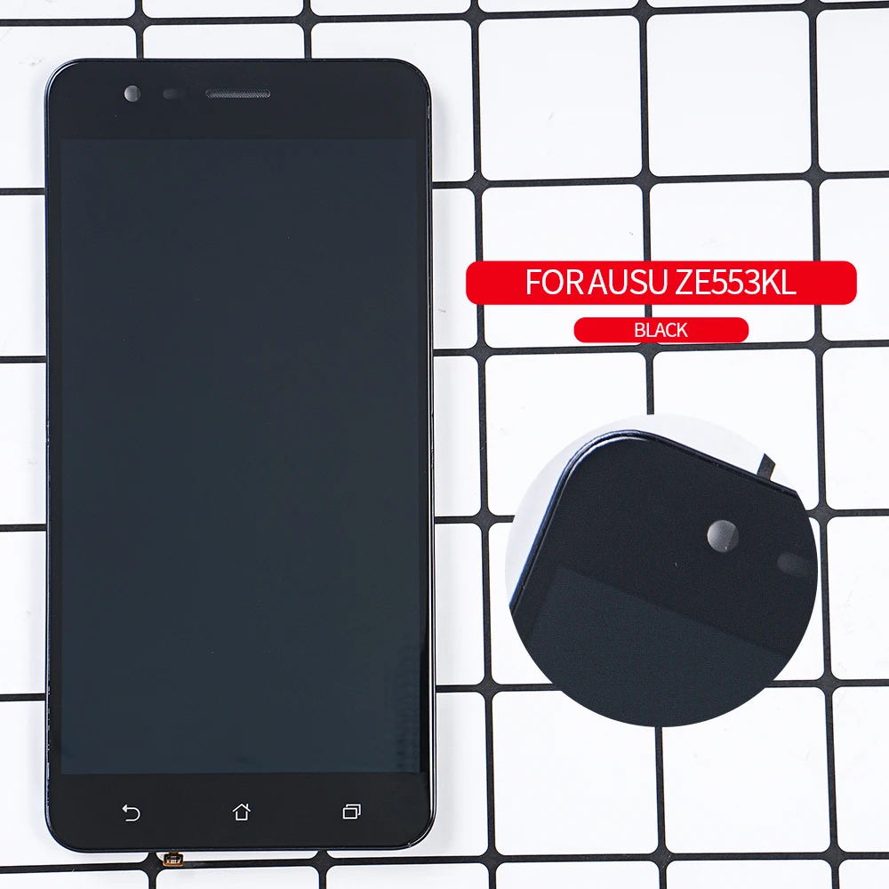 Super AMOLED 5 &quotдля ASUS Zenfone 3 Zoom ZE553KL ЖК дисплей сенсорный экран рамка дигитайзер в