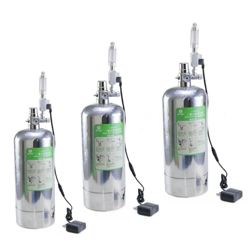 Kit de sistema de generador Wyin acuario DIY CO2 con ajuste de flujo de aire a presión planta de agua acuario valvedifuserla reacción - 1