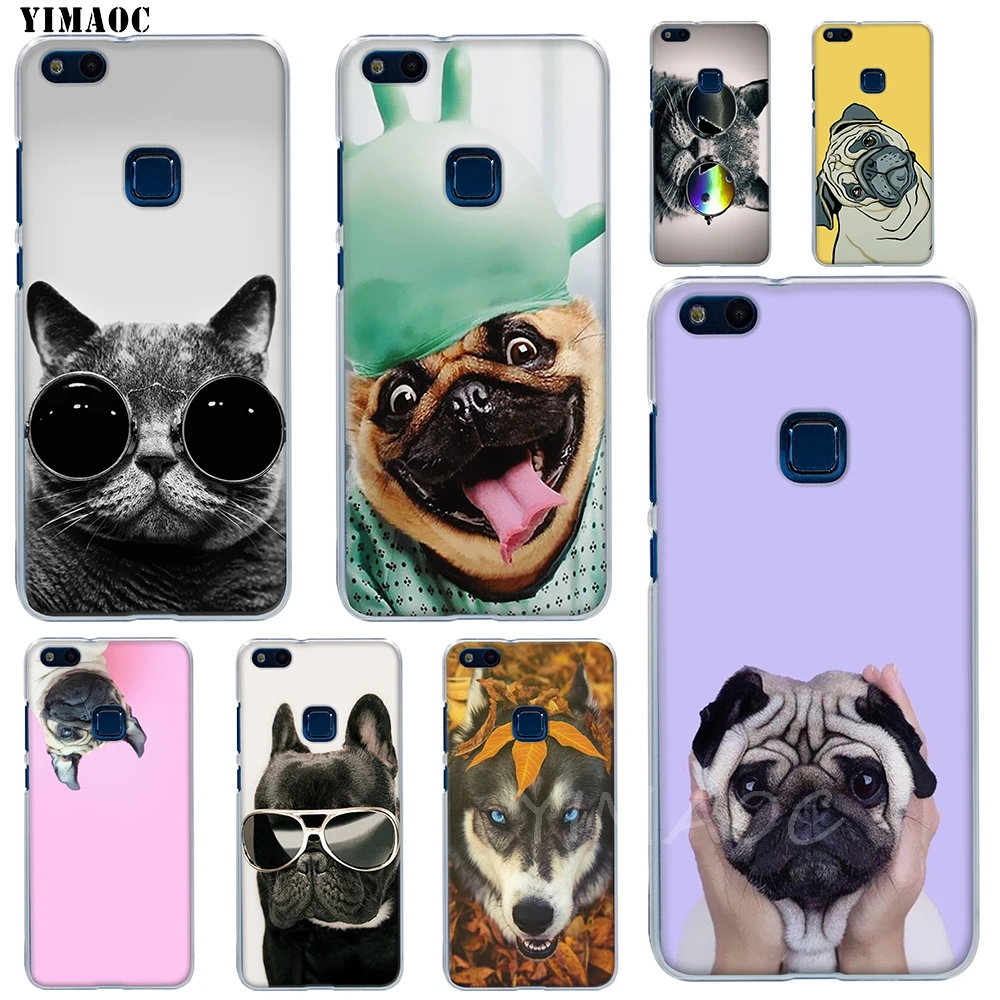 YIMAOC Cute dog cat Soft TPU Cover for Huawei Honor 6A 7X 7A Pro 8C Mate 10 Note 9 Lite Y6 Y9 Y7 Prime 2018 Cases |