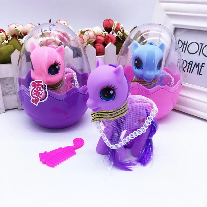 

Children's super-sized egg toy pony egg doll presents a funny egg girl for her