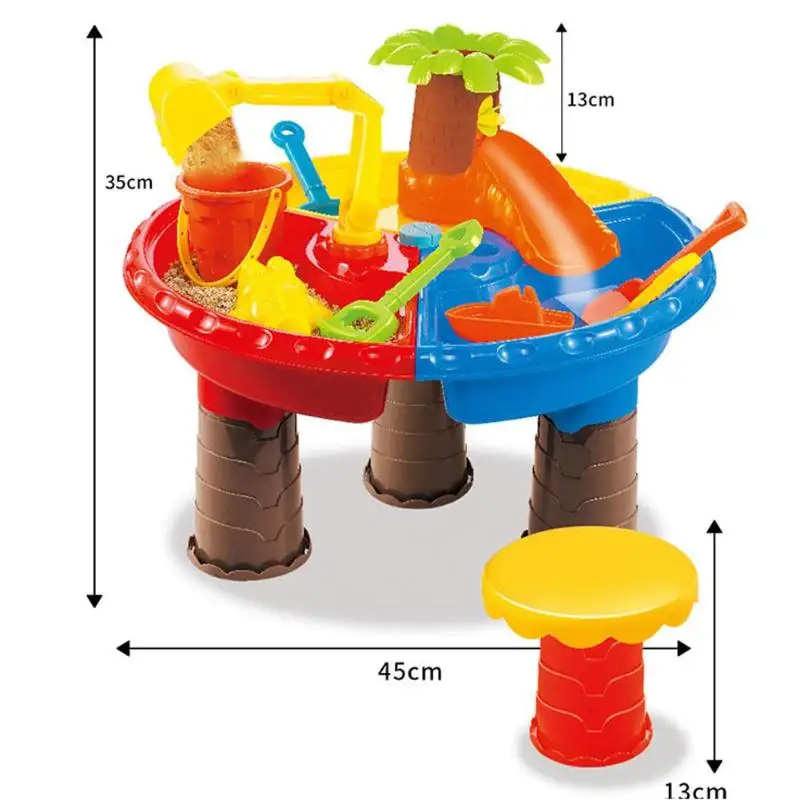 Детский открытый песок и водный стол игровой набор игрушки пляж песочница летние игрушки для детей день рождения рождественские подарки