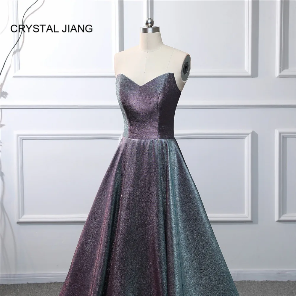 Кристалл Цзян вечернее платье сексуальное v-образный вырез без бретелек на заказ элегантное ТРАПЕЦИЕВИДНОЕ простое официальное вечернее платье длинное