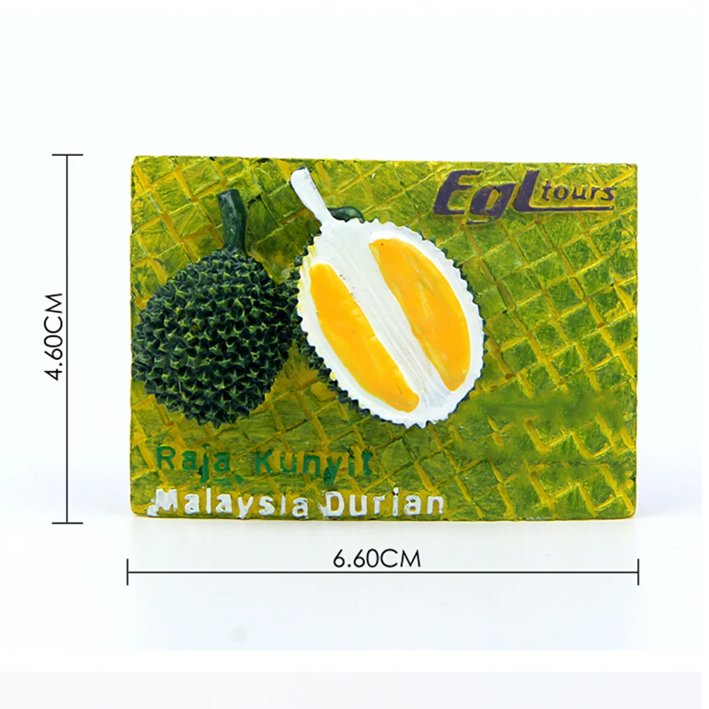3D магнит на холодильник сувенир из Таиланда муляжи фруктов Durian Смола холодильник магнитная наклейка кухонные украшения Аксессуары