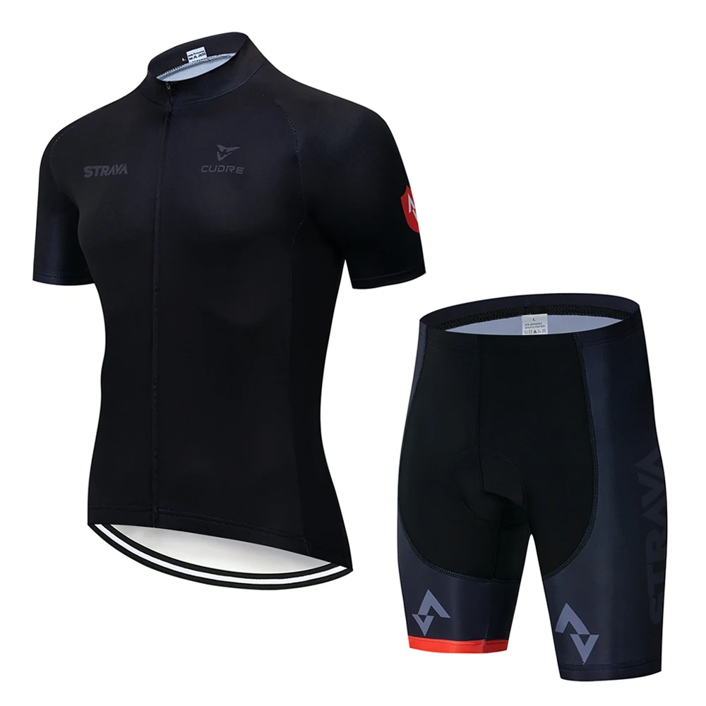 Лето Strava 9D Велоспорт Джерси с коротким рукавом набор Майо Ropa Ciclismo Uniformes быстросохнущая велосипедная Одежда MTB велосипедная одежда