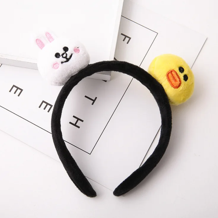 kids baby infant child girls and Mom Cute little rabbit bear headwrap hair bands Small yellow duck elastic ribbon headband Accessories  (6)