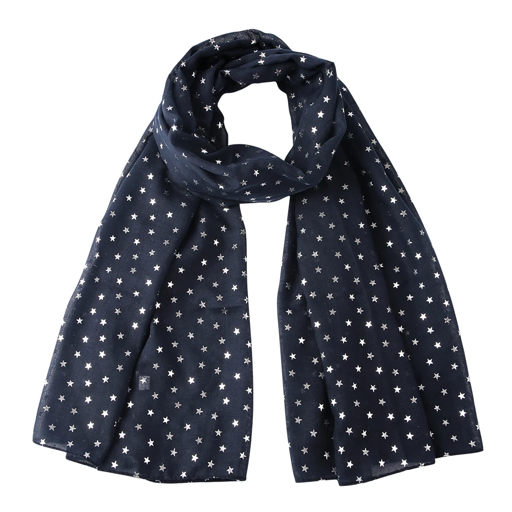 Ladies Women Glittered Sparkly Polka Dot Print BROWN Scarf Wrap Shawl Pashmina