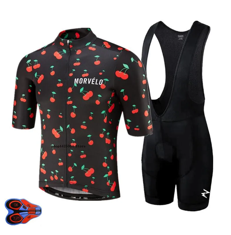 2019 morvelo красный Быстросохнущий Велоспорт Джерси набор MTB дорожный одежда для