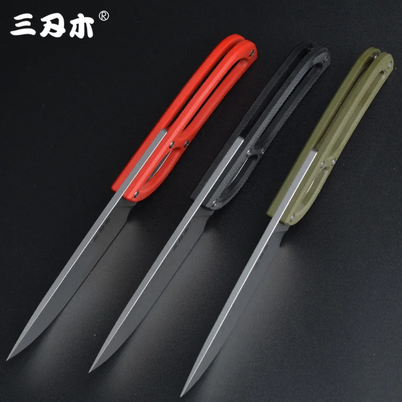 Sanrenmu S628 фиксированный нож 8cr14Mov лезвие G10 Ручка Открытый подарок кемпинг выживания тактический охотничий нож с K оболочкой