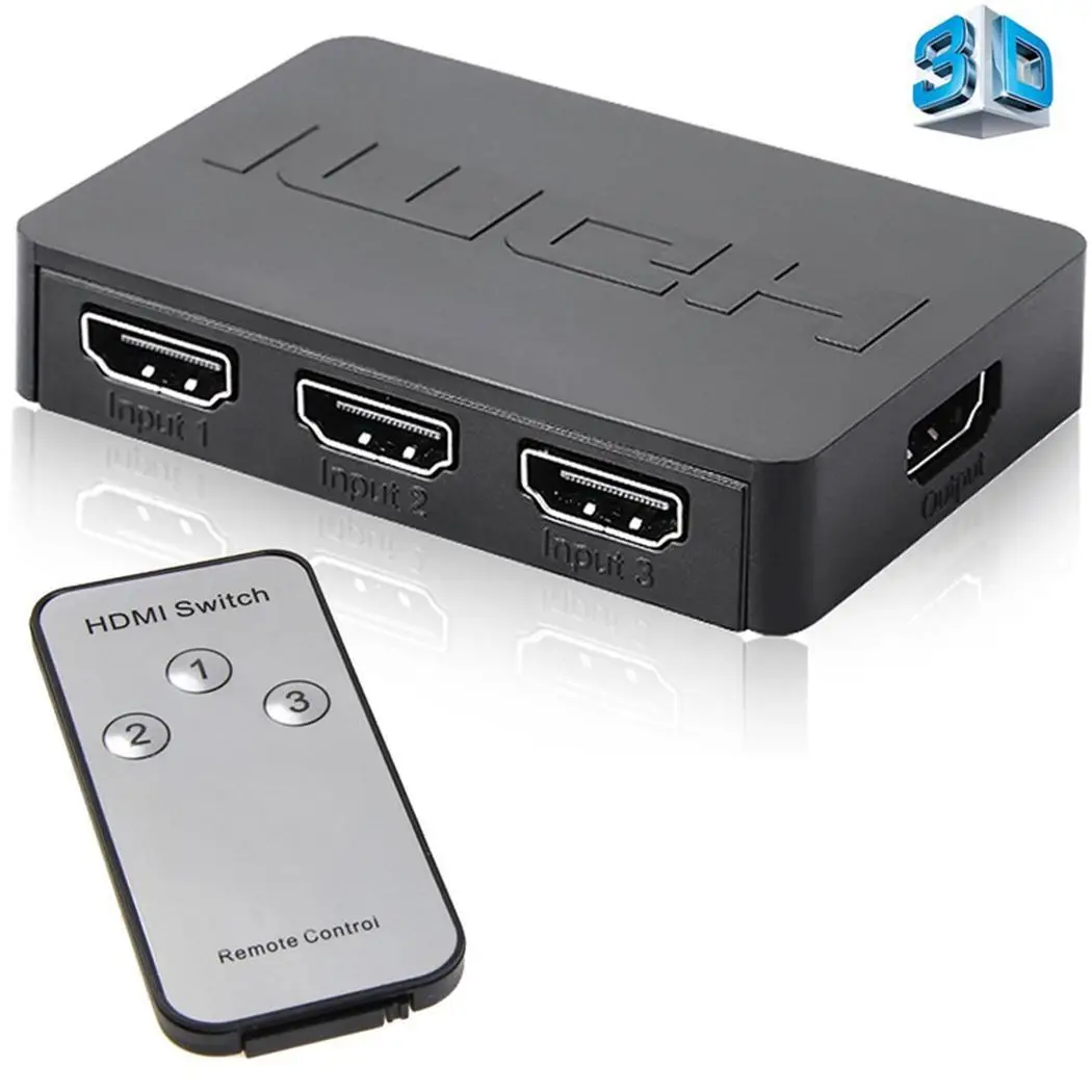 

Portable HD Multimedia Interface Switcher HD Video Converter With Remote Control