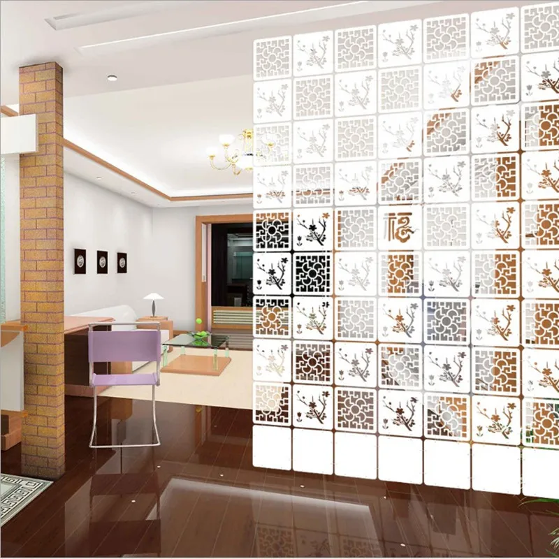6 unids/lote 29*29 CM Sala divisor partición de la pantalla plegable moderna pantalla partición breve colgante 6 unids/lote 29*29 CM Sala divisor partición de la pantalla plegable moderna pantalla partición breve colgante