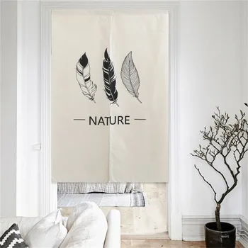 

XIAOKENAI 85CMx120CM Curtains Home Decor Modern Room Divider For Bedroom Kitchen Decorative Door Curtain Doorway Polyester Solid