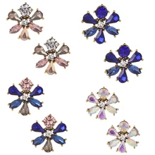 

ZHINI 2/PCS Lady Earrings Trend Alloy Water Droplets Dinner Marry Stud Earrings Fashion Imitation For Women Earrings