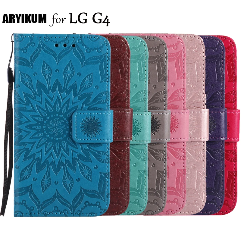 

For etui LG G4 G 4 Cover Luxury Retro Mandala Flip Stand PU Leather Wallet Case For LG4 Case LGG4 Holder Stand Card Slot Coque