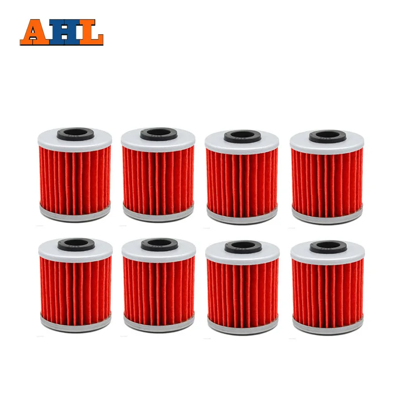 Ahl 8pcs High Performance Powersports Cartridge Oil Filter For Suzuki