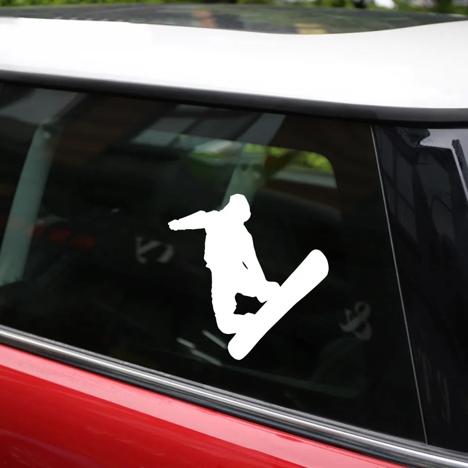 Cunymagos Figure Skating Ski Snowboarding Stickers Car Window Glass Body Decoration Decal Accessories Sticker Auto 12.812 (7)