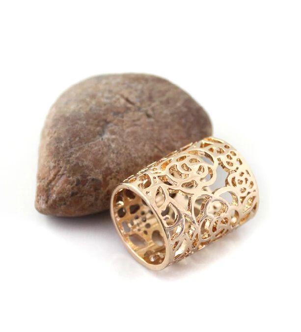 

Promotion European Style Luxurious Vintage Hollow Out Rose Pattern Ring R1049