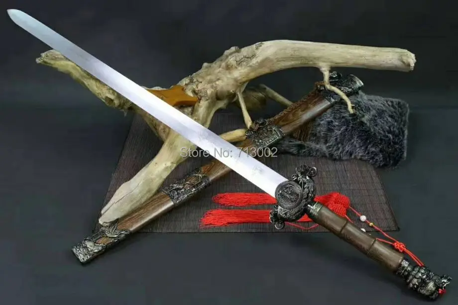 Handmade Sharp Carbon Steel Blade martial art Sword Kung Fu Dao Full