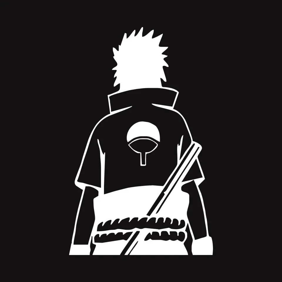 Cunymagos Naruto Sasuke Uchiha Anime Fashion Stickers Decals Vinyl Creative Car Wall Window Sticker Car Styling 10.9cm17 (4)