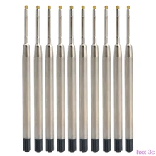 10 шт Универсальный стандартный стиль синие чернила 1 мм Средний Ball шариковая точка Сменные стержни для ручек