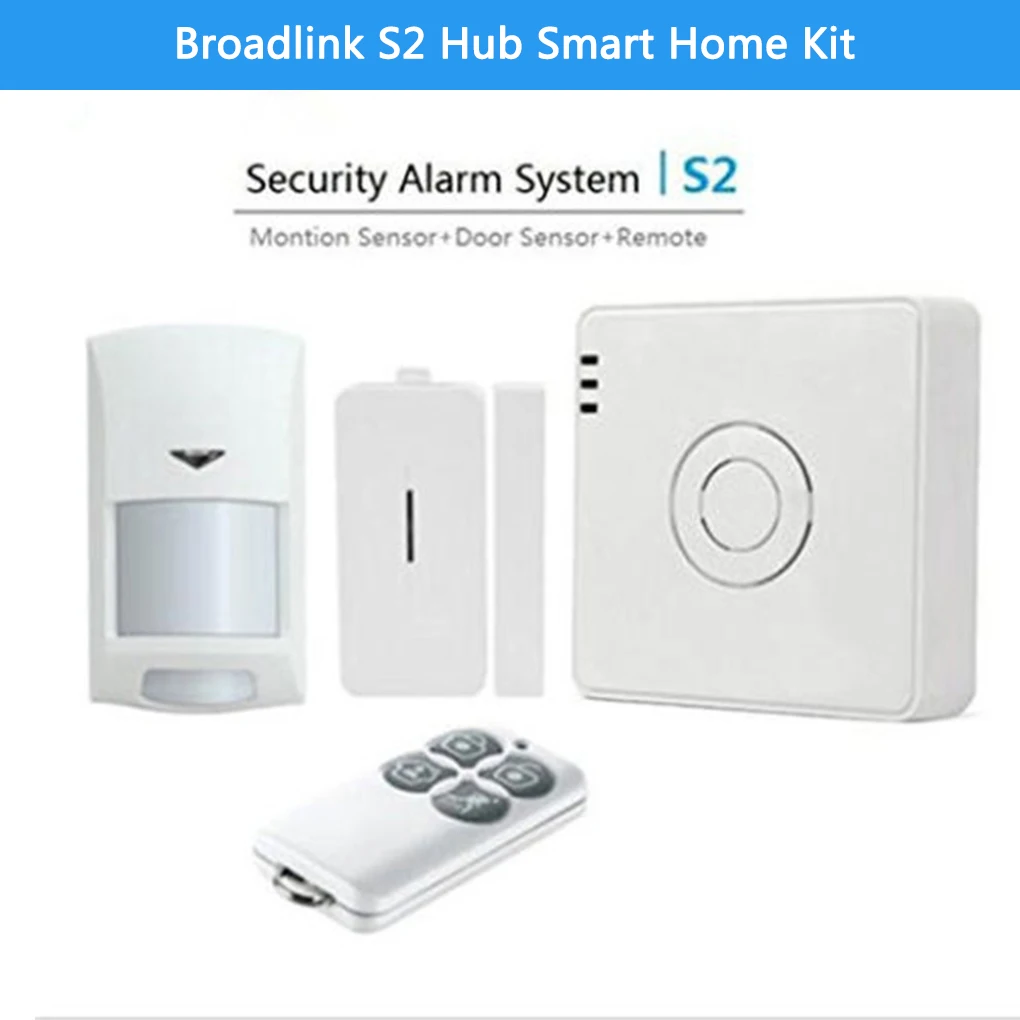 

Broadlink S2 Hub Kit Alarm Security Kit Door Sensor Remote Control Smart Home Automation Alarm System Remote for IOS Android