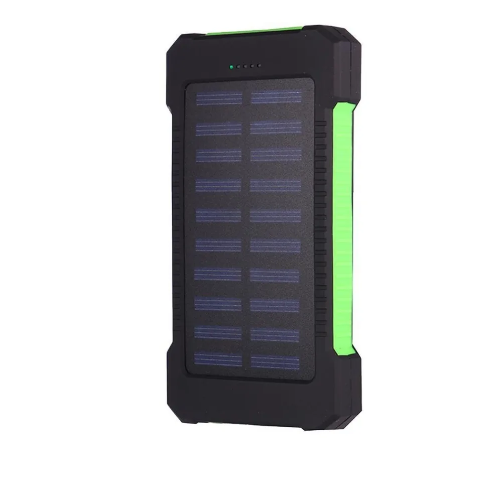 12000 мАч Солнечная зарядка power bank для Xiaomi Dual USB водонепроницаемый внешний аккумулятор Poverbank универсальная зарядная батарея