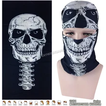 Экспресс- 100 шт./лот Мода Большие череп с Средства ухода за кожей Шеи Магия шарф берет Tubular Головные уборы Многофункциональный Бандана