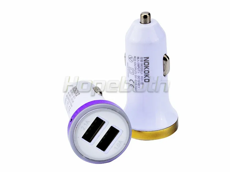 Цветное автомобильное зарядное устройство Hopeboth с 2 USB портами 1000 шт.|charger for|charger