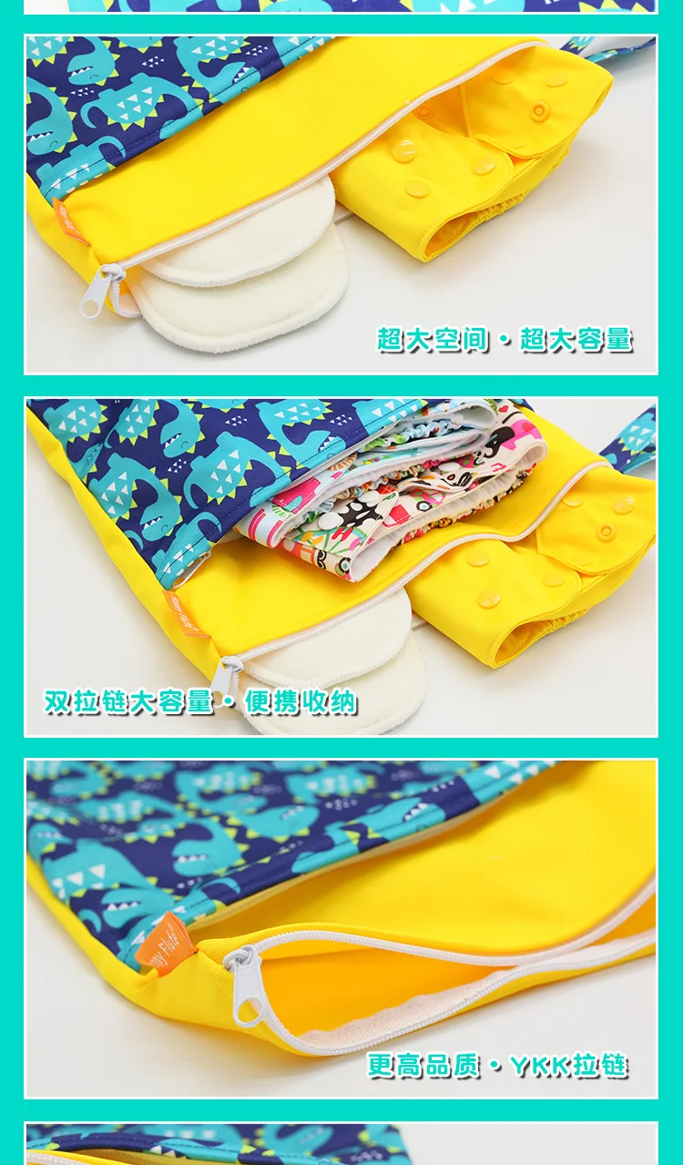 Детские Пеленки сумки 30*40 см Водонепроницаемый Многофункциональный Mulit принтом изменение мокрой сумка для хранения ткань пеленки рюкзаки