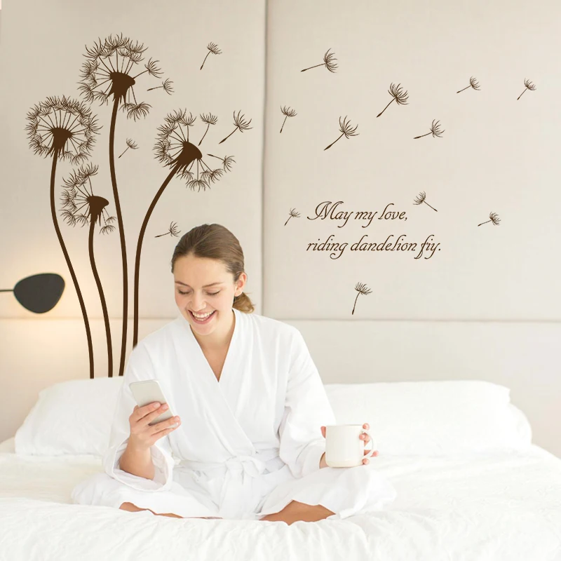 

SK7062 Dandelion Stickers Wall Sticker Wall Art Home Decoration Bedroom Decor Wall Stickers Home Decor Living Room