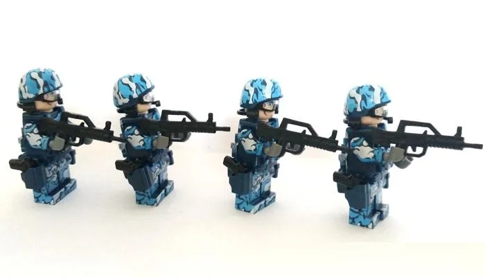 Морской корпус армейское оружие пистолет Brinquedos Playmobil город полицейские военные Мини фигурки строительный блок кирпич оригинальная модель игрушки