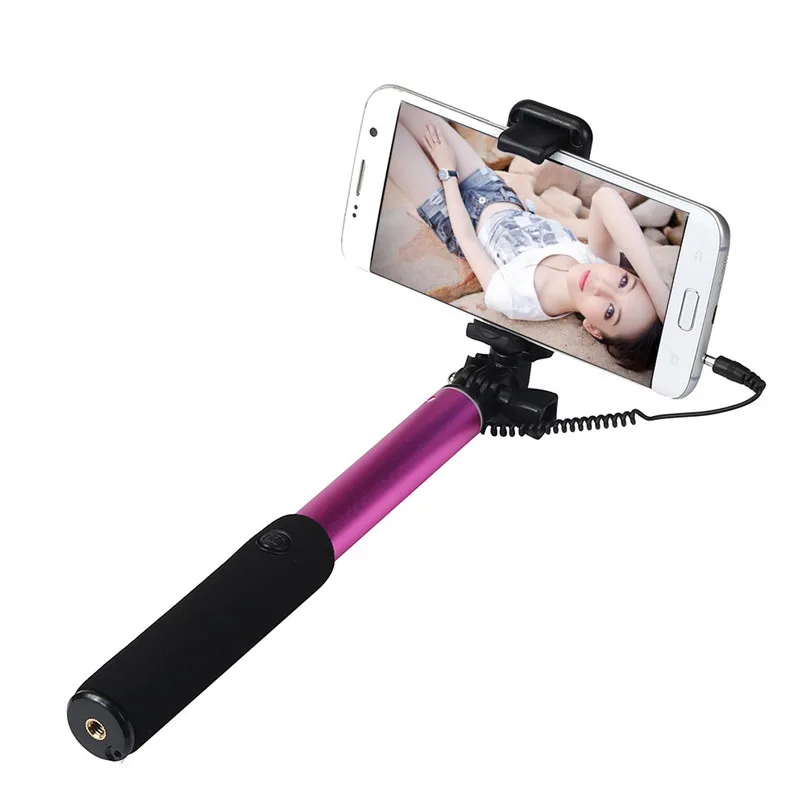 Fashion Mini Best Price Handheld Extendable Self Pole Tripod Monopod Stick With a mirror For Smartphone