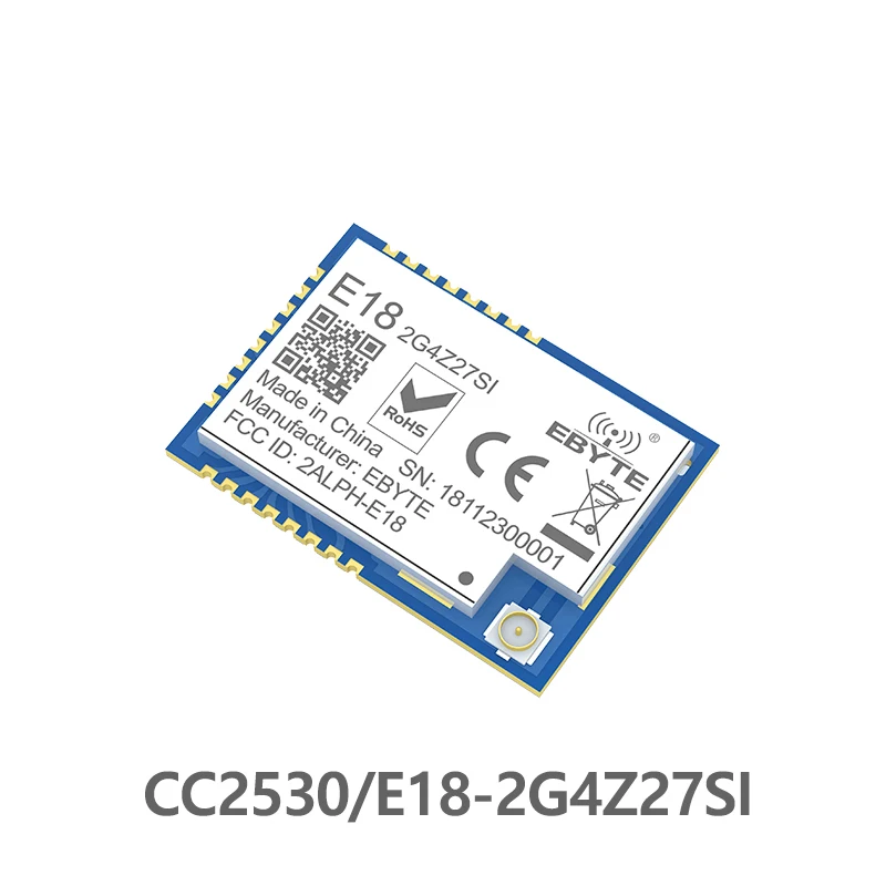 

E18-2G4Z27SI CC2530 Zigbee Mesh Network 27dBm PA CC2592 SMD IPEX Connector IO Port 500mW Long Range Transmitter Receiver