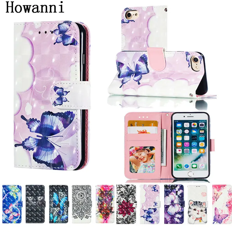 

Flip Leather Case For Huawei Y6 2018 Case 5.7" Wallet Stand Book Cover For Huawei Honor 7A Pro Case Cover Mobile Phone Bag Capa