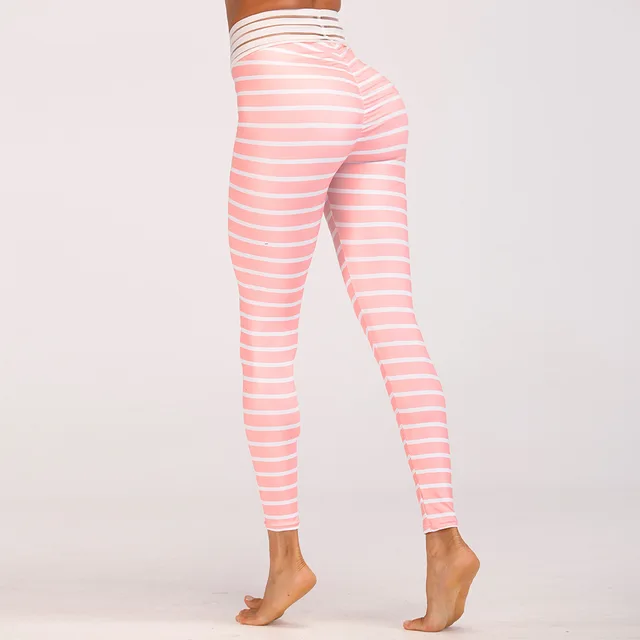 striped workout pants