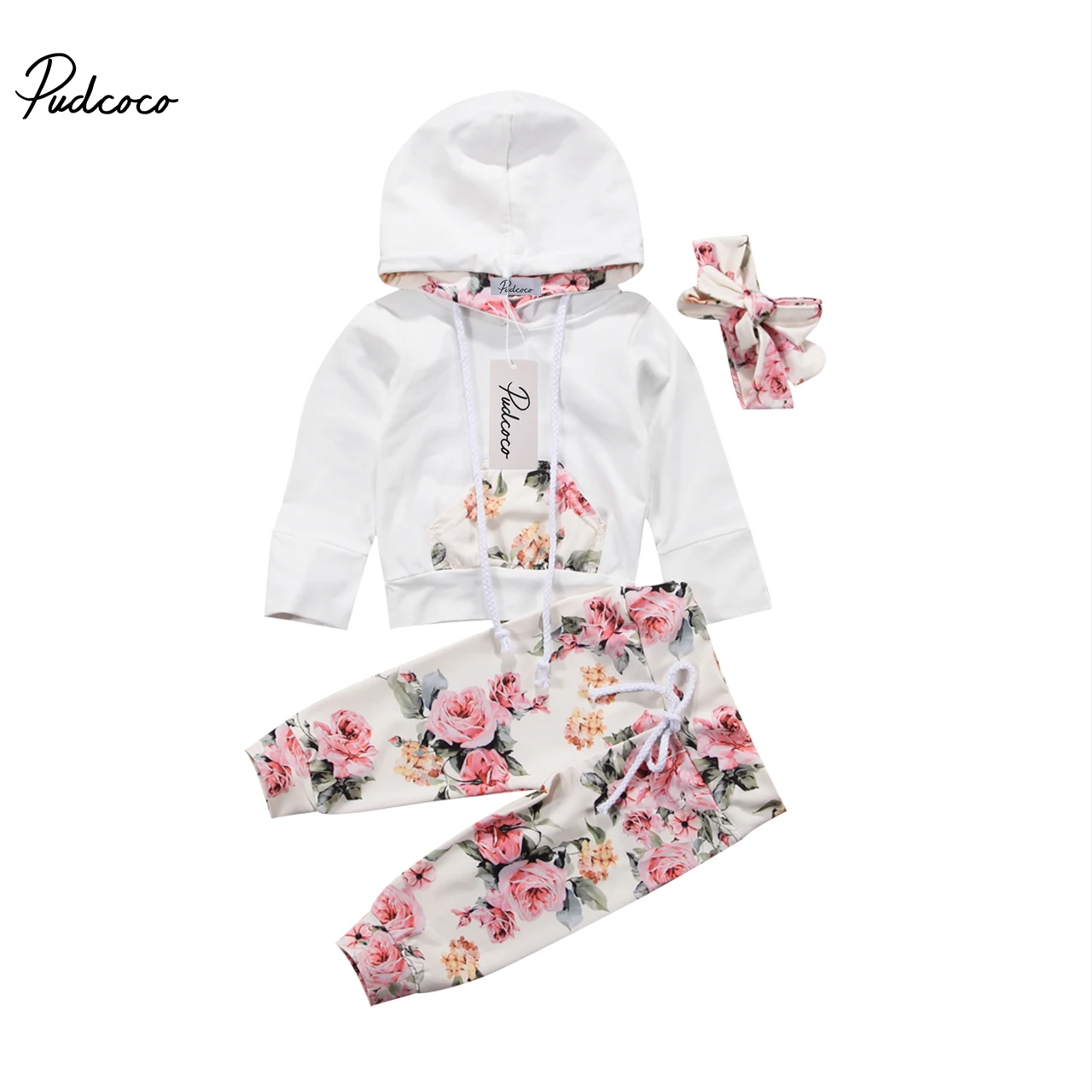 

Spring Newborn Baby Girls Sport Outfits Clothes Sweat Shirt Hoodies and Pants Set baby girl clothes baby clothing