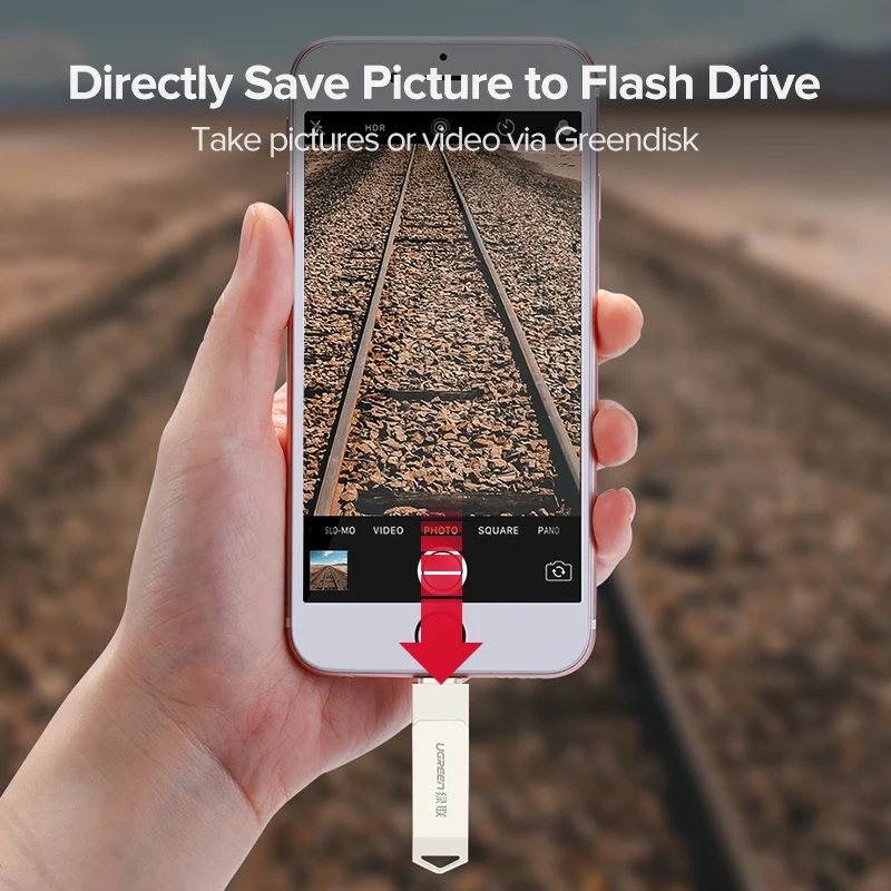 Ugreen USB Flash Drive 32 ГБ 64 Для iPhone X 8 7 6 5 3.0 Lightning Pen Apple MFi U Диск для iOS 11 memory stick 128 Pendrive|metal pen