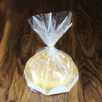 

50 pcs Chiffon Cake packaging DIY baking bags cake paper box for Bakery Cholocate candy food Packing Bag 6/8 inch
