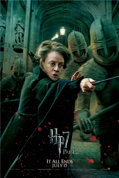 

Custom Canvas Art Harry Potter Poster Harry Potter Wall Stickers It All Ends Wallpapers Minerva McGonagall Sticker Mural #1190#