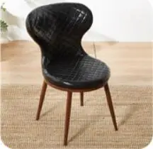 Хорошее качество стул для взрослых Европейский стиль стул для ресторана отеля кожаный стул для ногтей стол стул - Цвет: 19
