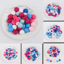 6-32 мм различные стили Многоцветный разделитель для бисера деревянные бусины для самостоятельного изготовления ювелирных изделий Детские Поделки детские игрушки и соски клип