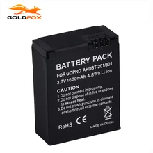 1pc 1600mAh for GoPro AHDBT-201/301 Camera Battery for Gopro Hero 3 3+ AHDBT-301, AHDBT-201 battery for go pro Accessories