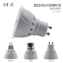 LED GU10 Spotlight Bulb Corn lamp MR16 Spot light E27 48/60/80leds SMD2835 B22 Bombillas led E14 focos 220v Ampoule led maison