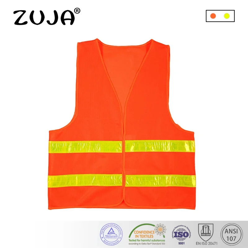 

Night High Visibility Fluorescent Traffic Work Safety Vest