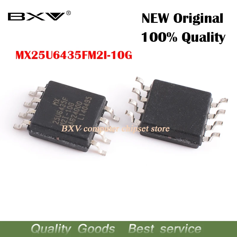 10 шт. флэш-чип SOP-8 MX25U6435F 25U6435F новый оригинальный чип для ноутбука бесплатная