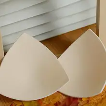 Треугольные чашечки, чашечки для бюстгальтера-бикини, подушечки для бюстгальтера с эффектом пуш-ап, поролоновые подушечки для купальника, аксессуары для набивки